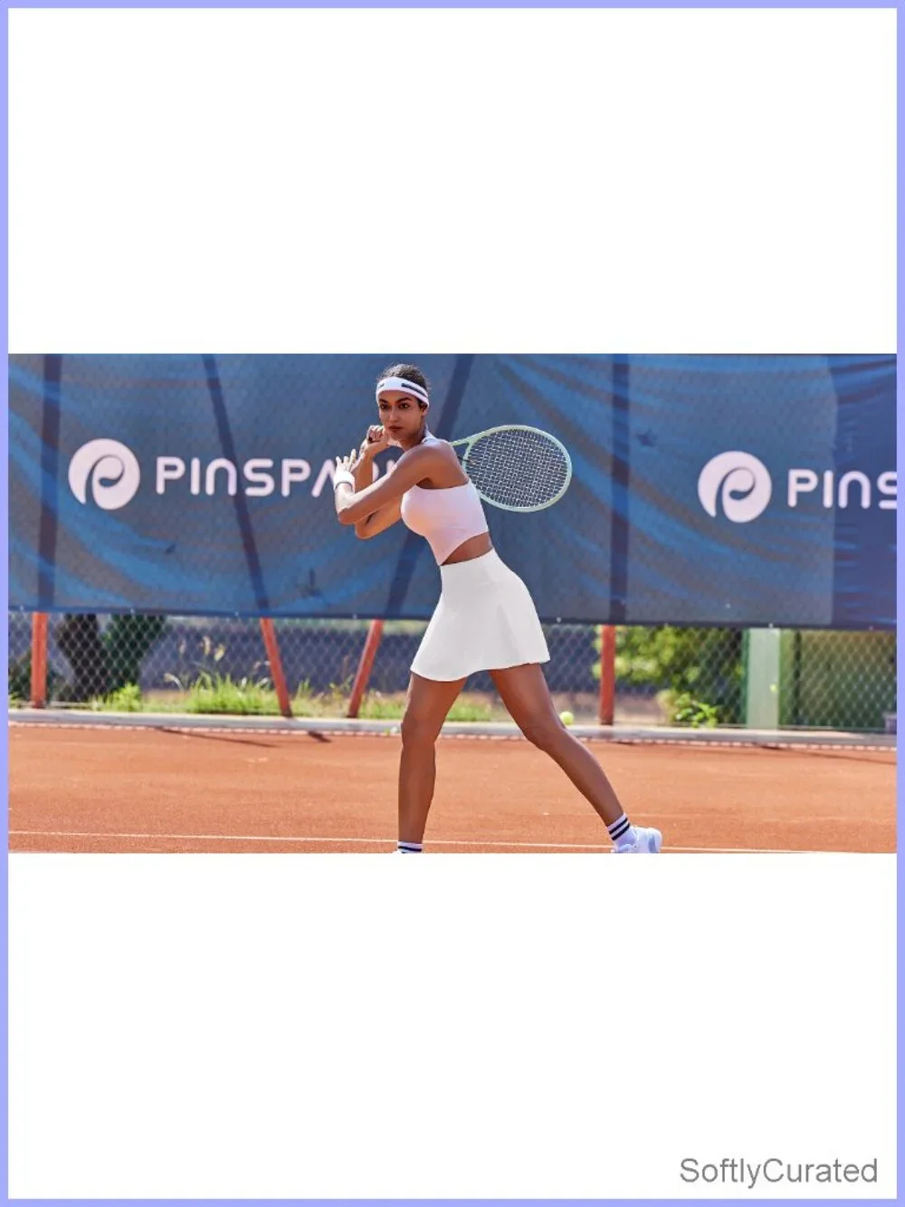 Pleated Tennis Skort with Pockets High Waisted Mesh Liner Quick-Dry Athletic